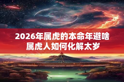 2026年属虎的本命年避啥 属虎人如何化解太岁