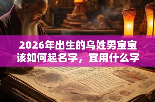 2026年出生的乌姓男宝宝该如何起名字,宜用什么字 2026年出生的乌姓男宝宝该如何起名字,宜用什么字