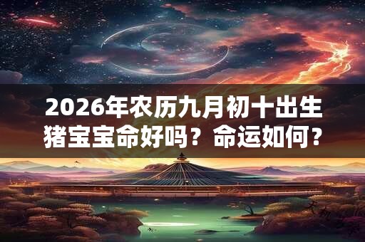 2026年农历九月初十出生猪宝宝命好吗?命运如何? 2026年农历九月初十出生猪宝宝命好吗?命运如何?