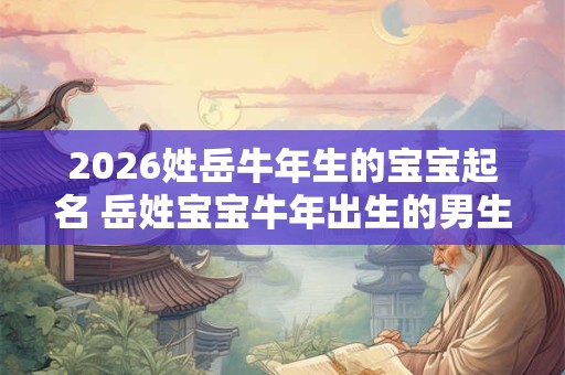 2026姓岳牛年生的宝宝起名 岳姓宝宝牛年出生的男生名字 2026姓岳牛年生的宝宝起名 岳姓宝宝牛年出生的男生名字