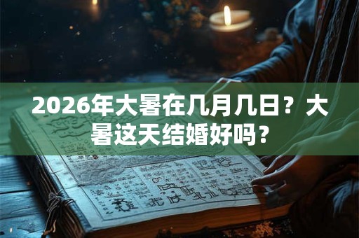 2026年大暑在几月几日?大暑这天结婚好吗? 2026年大暑在几月几日?大暑这天结婚好吗?