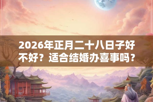 2026年正月二十八日子好不好?适合结婚办喜事吗? 2026年正月二十八日子好不好?适合结婚办喜事吗?