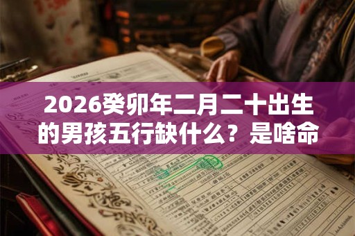 2026癸卯年二月二十出生的男孩五行缺什么?是啥命 2026癸卯年二月二十出生的男孩五行缺什么?是啥命