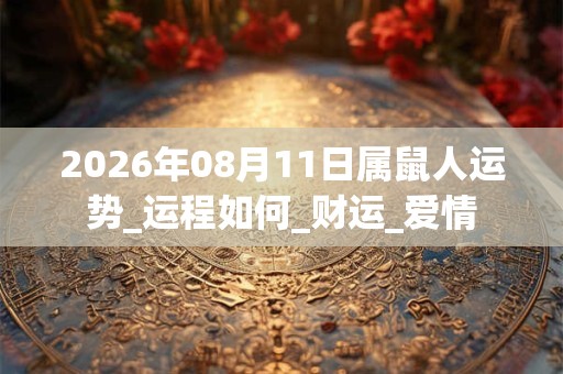 2026年08月11日属鼠人运势_运程如何_财运_爱情 2026年08月11日属鼠人运势_运程如何_财运_爱情