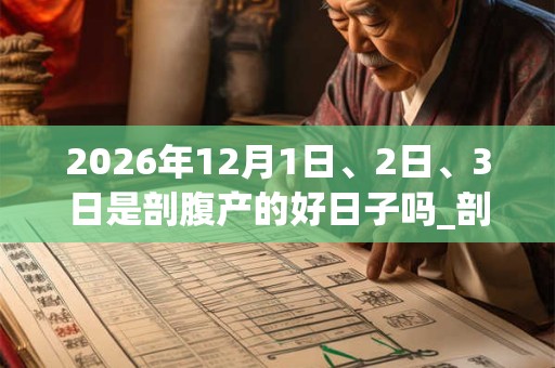 2026年12月1日、2日、3日是剖腹产的好日子吗_剖腹产可以吗 2026年12月1日、2日、3日是剖腹产的好日子吗_剖腹产可以吗