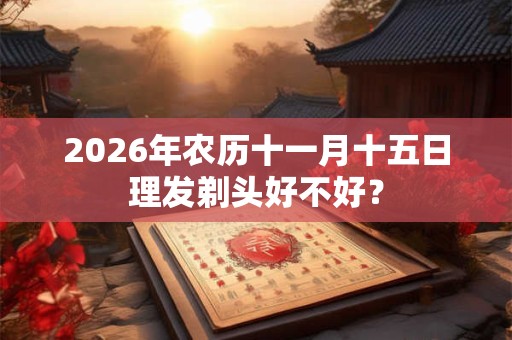 2026年农历十一月十五日理发剃头好不好? 2026年农历十一月十五日理发剃头好不好?