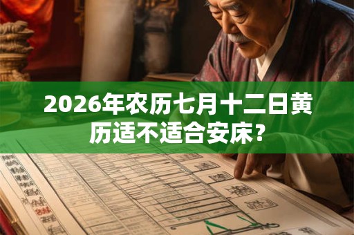 2026年农历七月十二日黄历适不适合安床? 2026年农历七月十二日黄历适不适合安床?