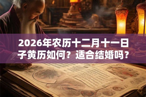 2026年农历十二月十一日子黄历如何?适合结婚吗? 2026年农历十二月十一日子黄历如何?适合结婚吗?