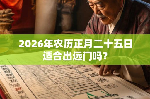 2026年农历正月二十五日适合出远门吗？