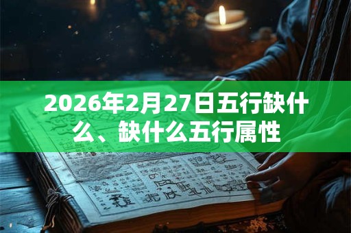 2026年2月27日五行缺什么、缺什么五行属性