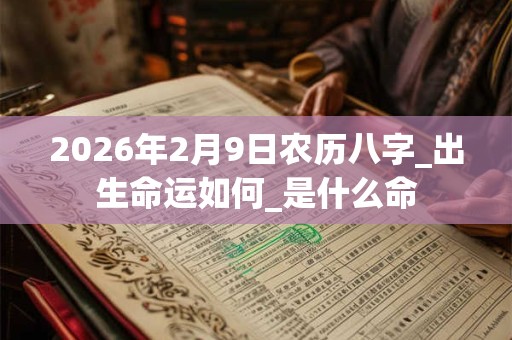 2026年2月9日农历八字_出生命运如何_是什么命 2026年2月9日农历八字_出生命运如何_是什么命