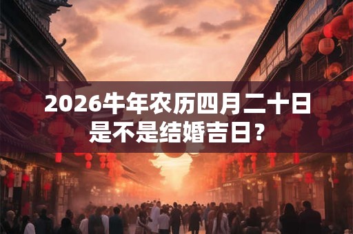 2026牛年农历四月二十日是不是结婚吉日? 2026牛年农历四月二十日是不是结婚吉日?