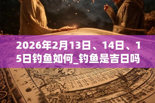 2026年2月13日、14日、15日钓鱼如何_钓鱼是吉日吗