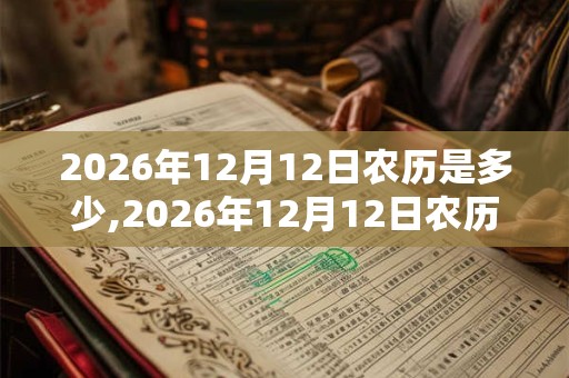 2026年12月12日农历是多少,2026年12月12日农历表 2026年12月12日农历是多少,2026年12月12日农历表
