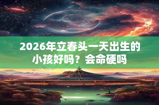 2026年立春头一天出生的小孩好吗?会命硬吗 2026年立春头一天出生的小孩好吗?会命硬吗