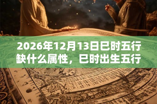 2026年12月13日巳时五行缺什么属性,巳时出生五行缺什么 2026年12月13日巳时五行缺什么属性,巳时出生五行缺什么