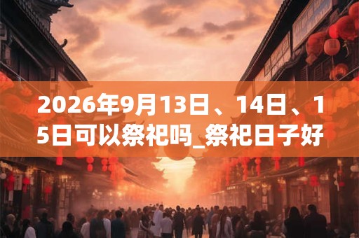 2026年9月13日、14日、15日可以祭祀吗_祭祀日子好吗 2026年9月13日、14日、15日可以祭祀吗_祭祀日子好吗