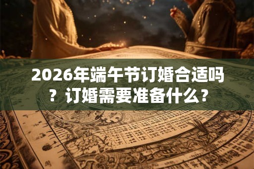 2026年端午节订婚合适吗?订婚需要准备什么? 2026年端午节订婚合适吗?订婚需要准备什么?