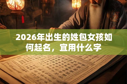 2026年出生的姓包女孩如何起名,宜用什么字 2026年出生的姓包女孩如何起名,宜用什么字