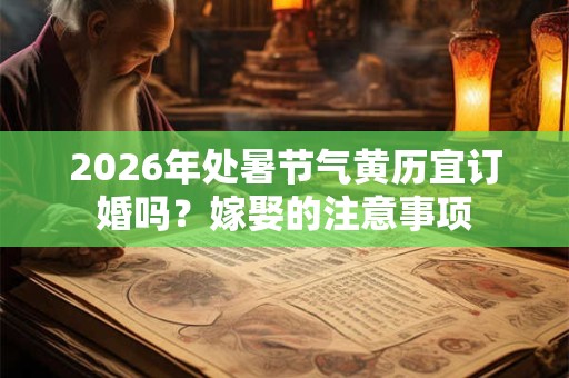 2026年处暑节气黄历宜订婚吗？嫁娶的注意事项