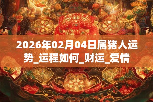 2026年02月04日属猪人运势_运程如何_财运_爱情 2026年02月04日属猪人运势_运程如何_财运_爱情