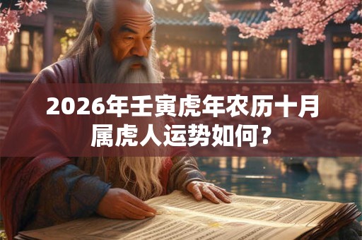 2026年壬寅虎年农历十月属虎人运势如何? 2026年壬寅虎年农历十月属虎人运势如何?