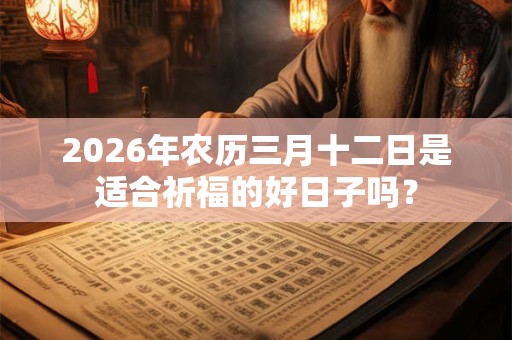2026年农历三月十二日是适合祈福的好日子吗? 2026年农历三月十二日是适合祈福的好日子吗?