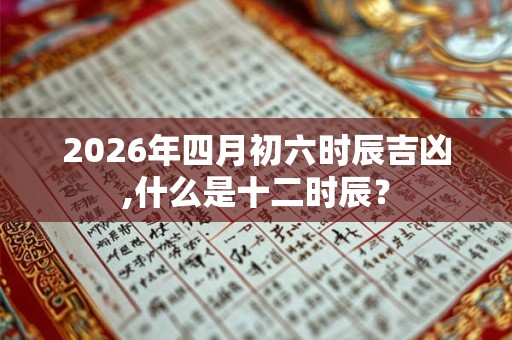 2026年四月初六时辰吉凶,什么是十二时辰? 2026年四月初六时辰吉凶,什么是十二时辰?