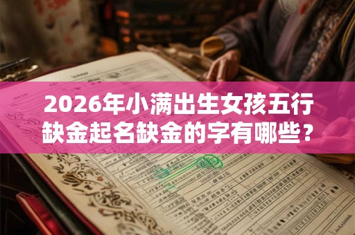 2026年小满出生女孩五行缺金起名缺金的字有哪些? 2026年小满出生女孩五行缺金起名缺金的字有哪些?