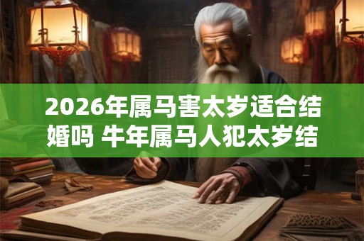 2026年属马害太岁适合结婚吗 牛年属马人犯太岁结婚好不好