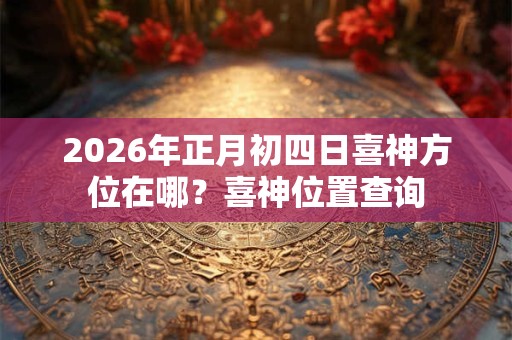 2026年正月初四日喜神方位在哪?喜神位置查询 2026年正月初四日喜神方位在哪?喜神位置查询