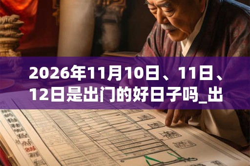 2026年11月10日、11日、12日是出门的好日子吗_出门可以吗