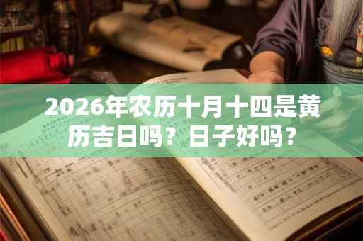 2026年农历十月十四是黄历吉日吗？日子好吗？