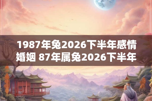 1987年兔2026下半年感情婚姻 87年属兔2026下半年婚姻幸福吗 1987年兔2026下半年感情婚姻 87年属兔2026下半年婚姻幸福吗