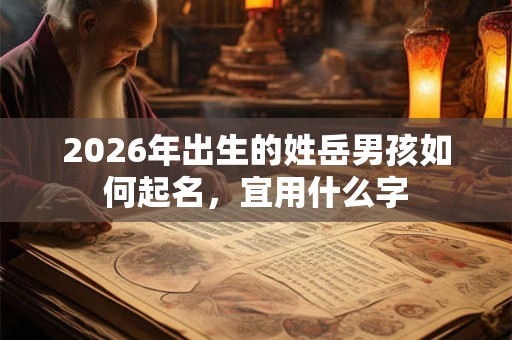 2026年出生的姓岳男孩如何起名,宜用什么字 2026年出生的姓岳男孩如何起名,宜用什么字