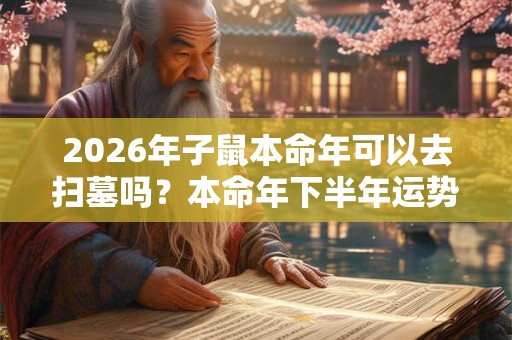 2026年子鼠本命年可以去扫墓吗?本命年下半年运势 2026年子鼠本命年可以去扫墓吗?本命年下半年运势