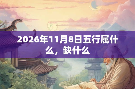 2026年11月8日五行属什么，缺什么