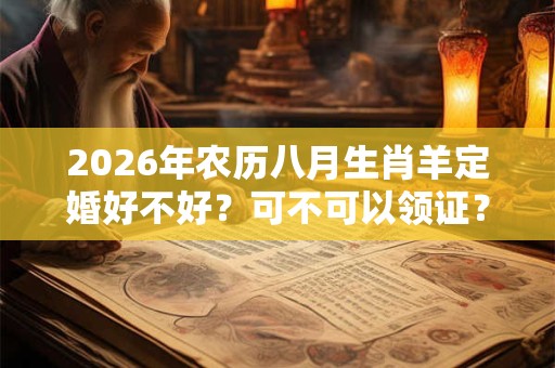 2026年农历八月生肖羊定婚好不好？可不可以领证？