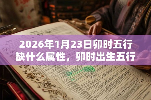 2026年1月23日卯时五行缺什么属性，卯时出生五行缺什么