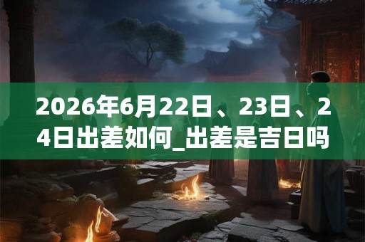 2026年6月22日、23日、24日出差如何_出差是吉日吗 2026年6月22日、23日、24日出差如何_出差是吉日吗