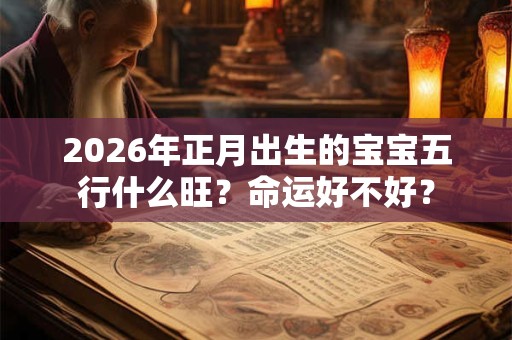 2026年正月出生的宝宝五行什么旺？命运好不好？