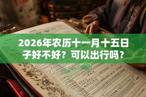2026年农历十一月十五日子好不好？可以出行吗？