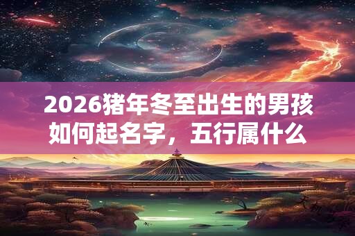 2026猪年冬至出生的男孩如何起名字,五行属什么 2026猪年冬至出生的男孩如何起名字,五行属什么