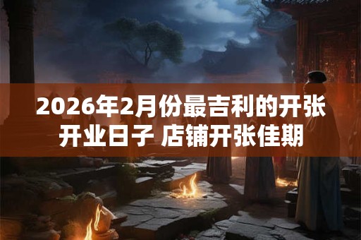 2026年2月份最吉利的开张开业日子 店铺开张佳期