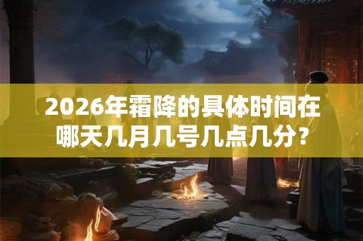 2026年霜降的具体时间在哪天几月几号几点几分? 2026年霜降的具体时间在哪天几月几号几点几分?