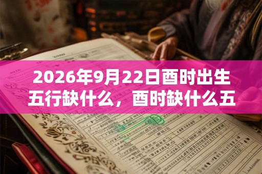 2026年9月22日酉时出生五行缺什么,酉时缺什么五行 2026年9月22日酉时出生五行缺什么,酉时缺什么五行