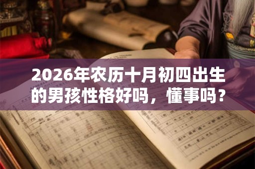 2026年农历十月初四出生的男孩性格好吗，懂事吗？