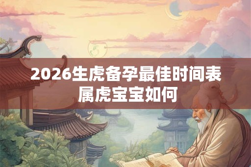 2026生虎备孕最佳时间表 属虎宝宝如何 2026生虎备孕最佳时间表 属虎宝宝如何