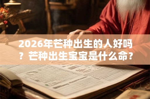2026年芒种出生的人好吗?芒种出生宝宝是什么命? 2026年芒种出生的人好吗?芒种出生宝宝是什么命?