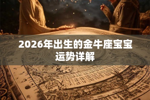 2026年出生的金牛座宝宝运势详解